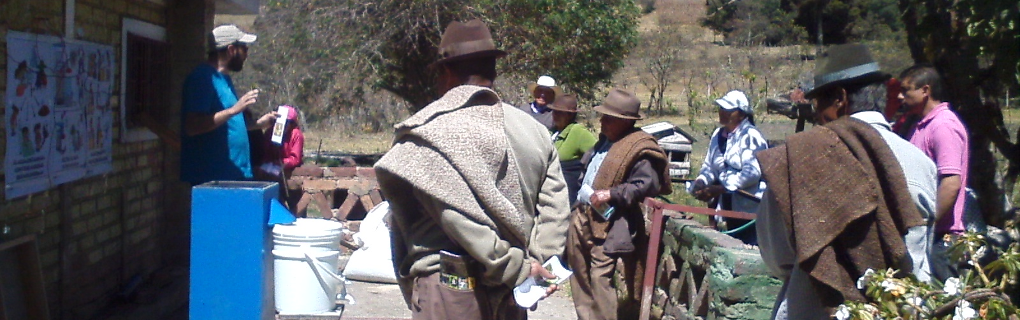Capacitación en algunos componentes WASH (Water Sanitation and Hygiene) manejados por el Programa Agua Sana. Cómbita - Boyacá (Colombia)